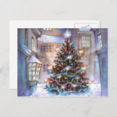 kerstboom  feestdagenkaart (Voorkant / Achterkant)