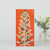  kerstboom feestdagenkaart (Staand voorkant)