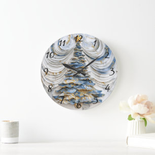 Kerstboom feestelijke magie grote klok