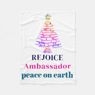 Kerstboom Fleece Deken