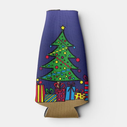 kerstboom flesjeskoeler (Voorkant)