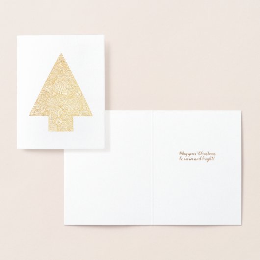 kerstboom folie kaarten (Display)