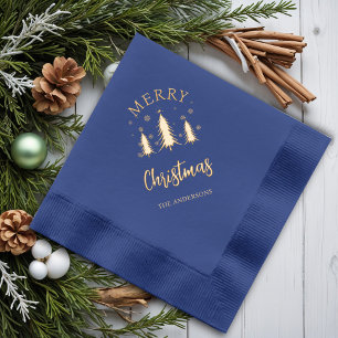 kerstboom folie servetten