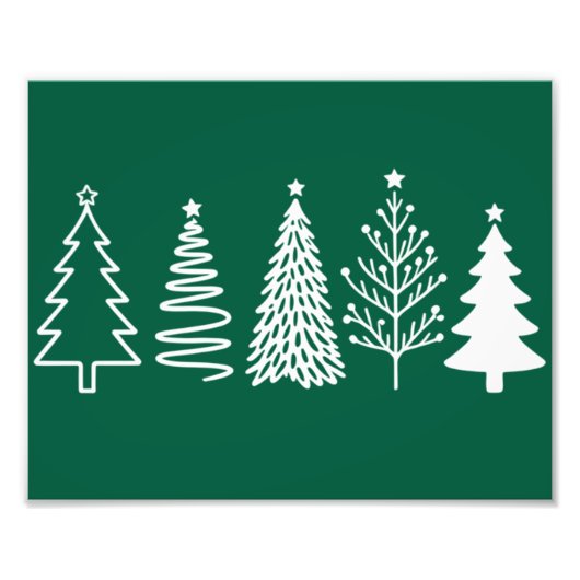 kerstboom foto afdruk (Voorkant)