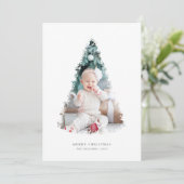 Kerstboom foto Collage vakantie Kaart (Staand voorkant)