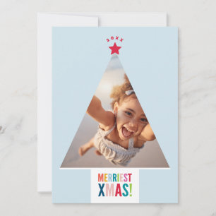 KERSTBOOM frame feestelijk leuk modern minimaal Feestdagenkaart