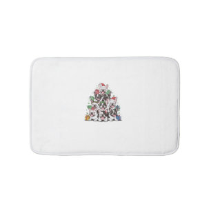 Kerstboom Franse Bulldogs Franse Bul Badmat