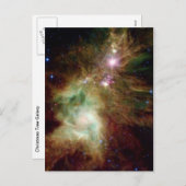 Kerstboom Galaxy Feestdagenkaart (Voorkant / Achterkant)