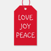 Kerstboom Gepersonaliseerde Familie Kerstmis Cadeaulabel (Achterkant)