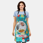 Kerstboom Gepersonaliseerde Mama Foto Vakantie Gif Schort (Gedragen)