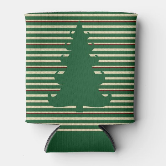 Kerstboom gestript blikjeskoeler (Voorkant)