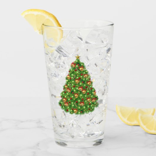 kerstboom glas (Voorkant ijs)