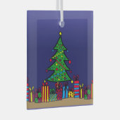 kerstboom glas ornament (Voorkant Rechts)