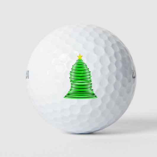 Kerstboom golfbal golfballen (Voorkant)