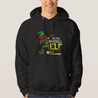 Kerstboom grappige honkbal elf kleding hoodie