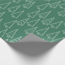 Kerstboom Groen Modern Patroon