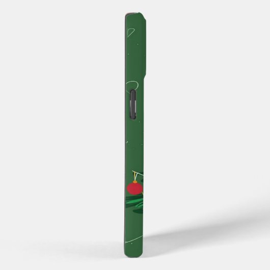 kerstboom groene achtergrond Case-Mate iPhone case (Achterkant / Rechts)