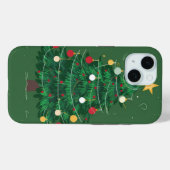 kerstboom groene achtergrond Case-Mate iPhone case (Achterkant (horizontaal))