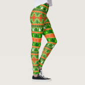 KERSTBOOM GROENE WITTE RODE ORNAMENTEN LEGGINGS (Rechts)