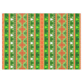 KERSTBOOM GROENE WITTE RODE ORNAMENTEN TAFELKLEED (Voorkant (Horizontaal))