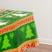 KERSTBOOM GROENE WITTE RODE ORNAMENTEN TAFELKLEED (Voorbeeld)