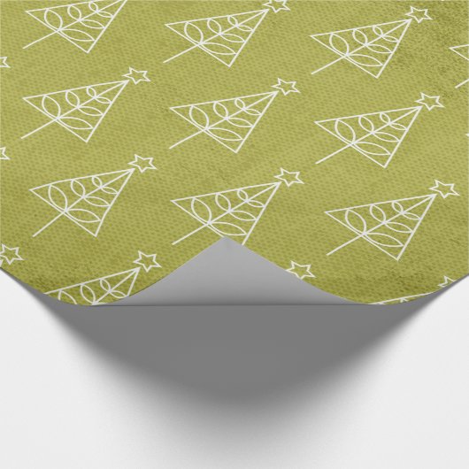 Kerstboom Groene XMAS Print Wrapping Papier (Hoek)