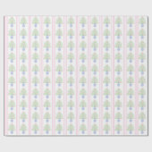 Kerstboom grootmillennial preppy chinoiserie cadeaupapier (Vlak)