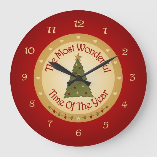 kerstboom grote klok (Voorkant)
