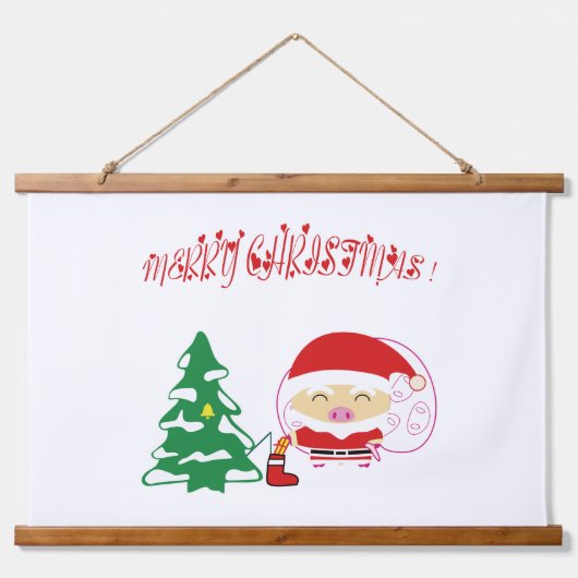 kerstboom hangend wandkleed (Voorkant)