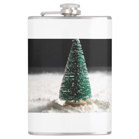 Kerstboom Heupfles (Voorkant)