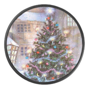 kerstboom hockey puck