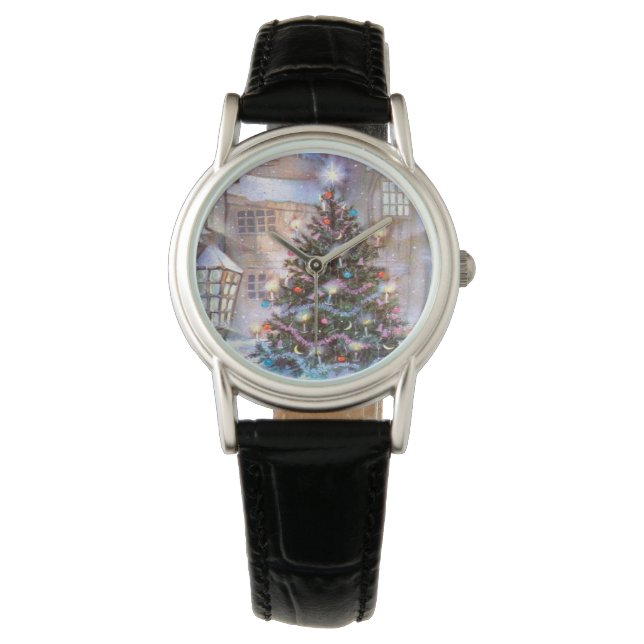 kerstboom  horloge (Voorkant)