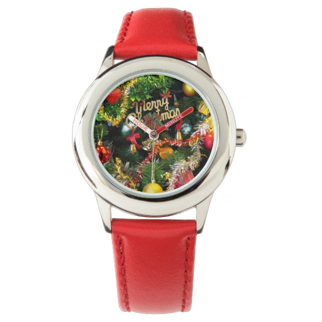kerstboom horloge (Voorkant)