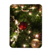 Kerstboom I Vakantie  groen en rood Magneet (Verticaal)