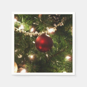 Kerstboom I Vakantie groen en rood Servetten