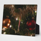 Kerstboom II Vakantie rood en goud Fotoplaat (Zijkant)