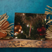 Kerstboom II Vakantie rood en goud Fotoplaat (Zijkant)