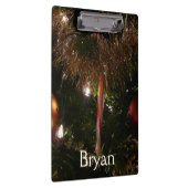 Kerstboom II Vakantie rood en goud Klembord (Rechts)