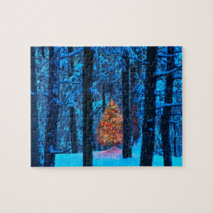 Kerstboom in de Bossen Legpuzzel