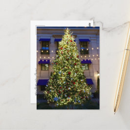 Kerstboom in de Chicago Waldorf Astoria Briefkaart