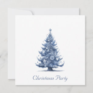 Kerstboom in Delfts Blauw aanpasbaar Save The Date