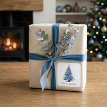 Kerstboom in Delfts Blauw aanpasbaar