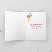 Kerstboom in oude roeiboot feestdagen kaart (Binnen)