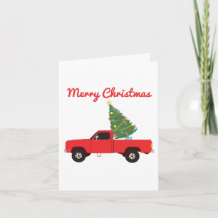 Kerstboom in Pick-up Truck Kaart