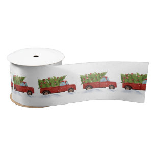 Kerstboom in Red Truck Lint