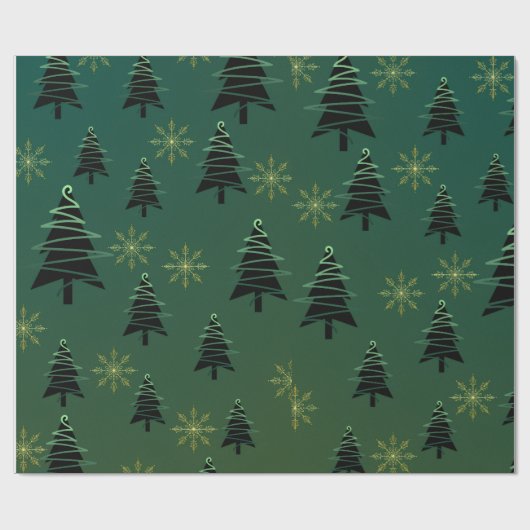 Kerstboom Inpakpapier (Vlak)