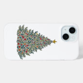 Kerstboom iPhone case (Achterkant (horizontaal))