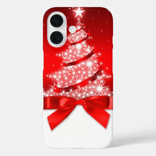 Kerstboom iPhone Case Hoesje (Achterkant)