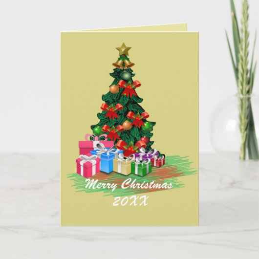 Kerstboom Kaart (Voorkant)