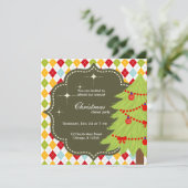 kerstboom kaart (Staand voorkant)